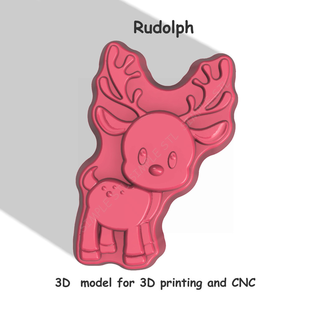 Rudolph Stl FILE For Vacuum Forming And 3D Printing 2 0