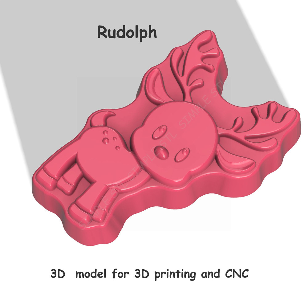 Rudolph Stl FILE For Vacuum Forming And 3D Printing 2 1