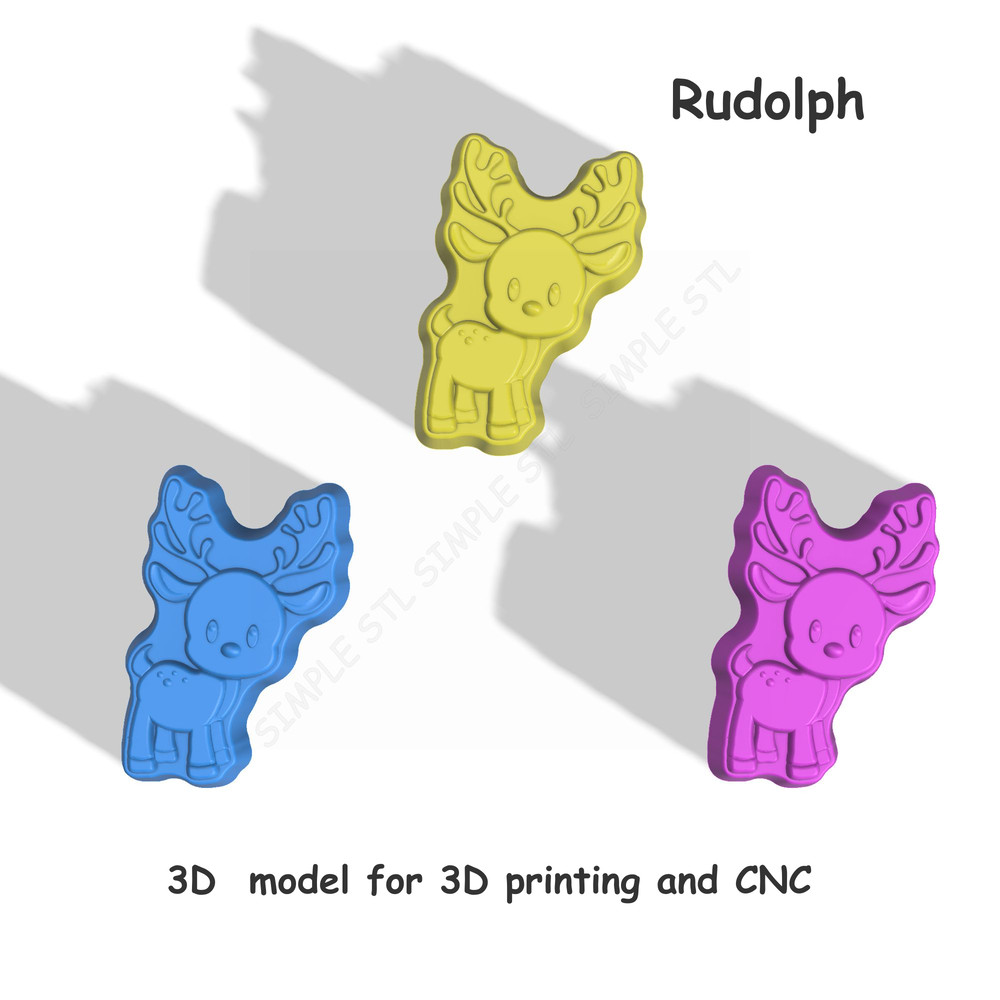 Rudolph Stl FILE For Vacuum Forming And 3D Printing 2 2