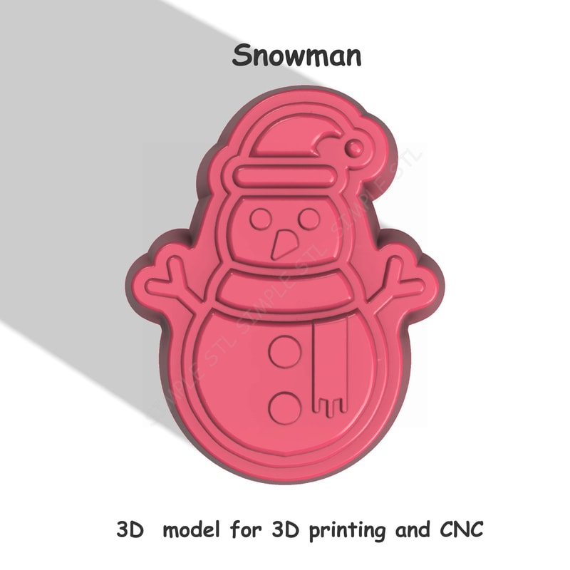 Snowman Stl File For Vacuum Forming And 3D Printing 6 0