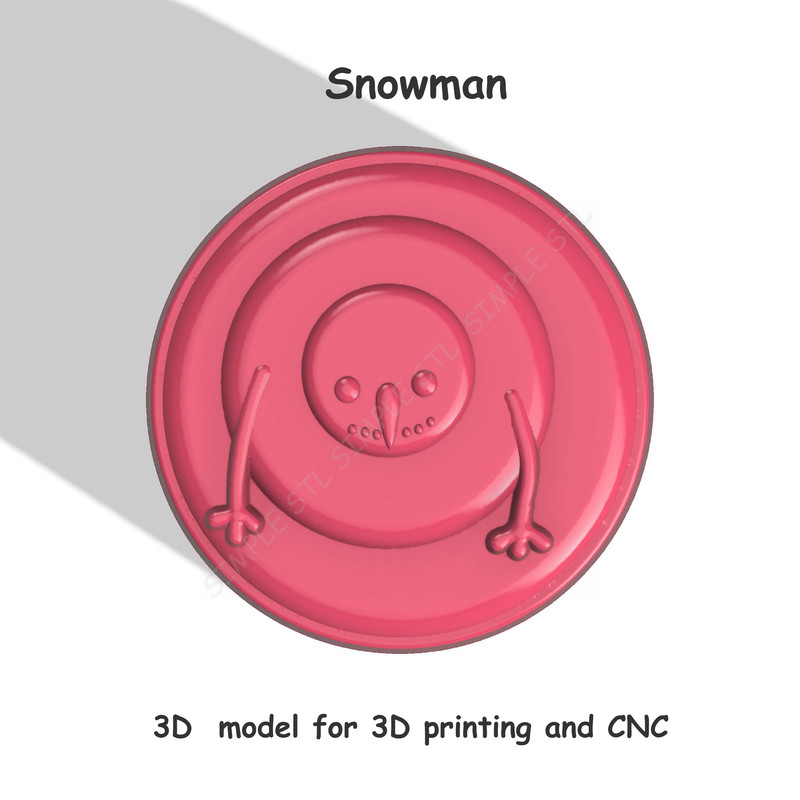 Snowman Stl File For Vacuum Forming And 3D Printing 3 0