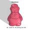 Snowman Stl File For Vacuum Forming And 3D Printing 4 0