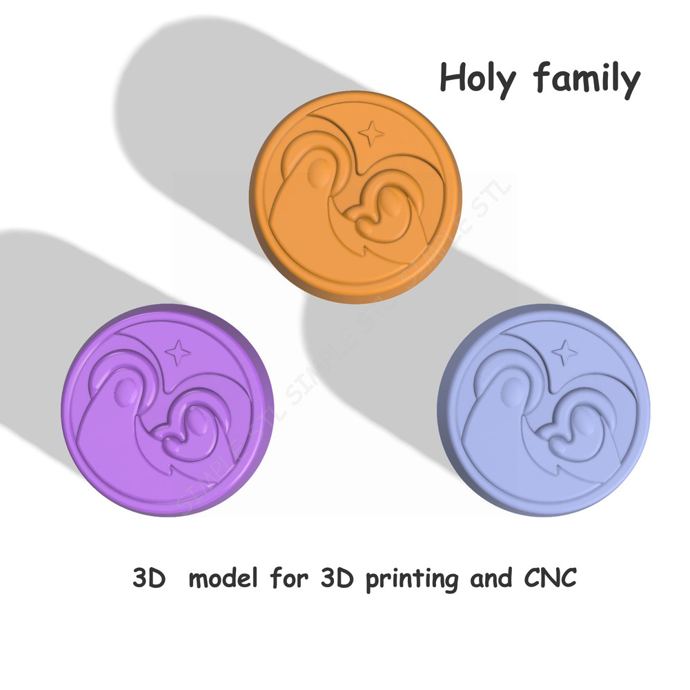 Holy Family Stl FILE For Vacuum Forming And 3D Printing 2 5