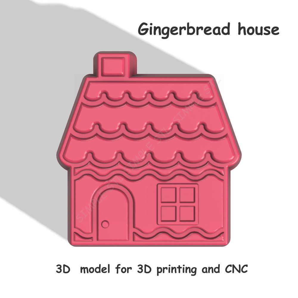 Gingerbread House Stl FILE For Vacuum Forming And 3D Printing 2 0
