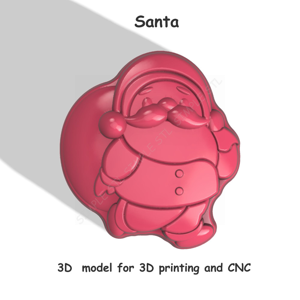 Santa Stl FILE For Vacuum Forming And 3D Printing 2 0