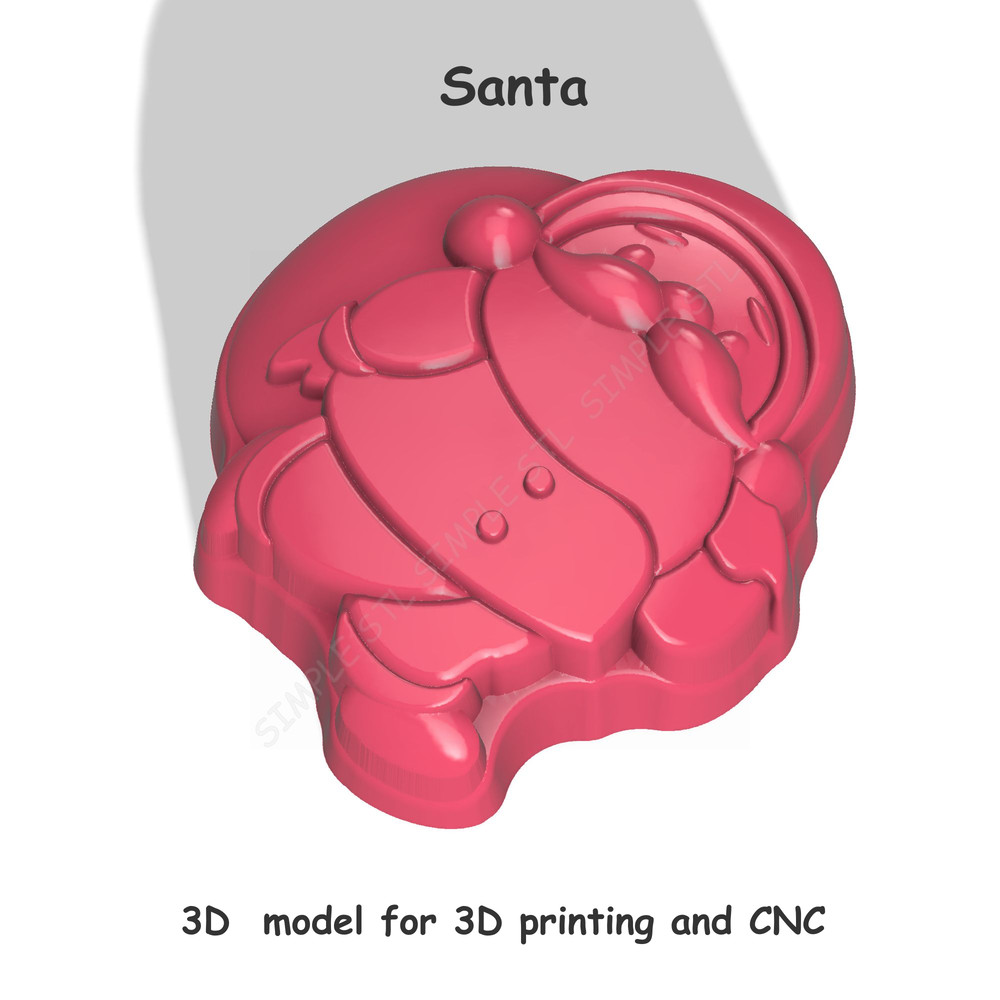 Santa Stl FILE For Vacuum Forming And 3D Printing 2 1