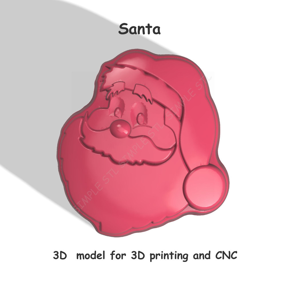 Santa Stl FILE For Vacuum Forming And 3D Printing 3 0