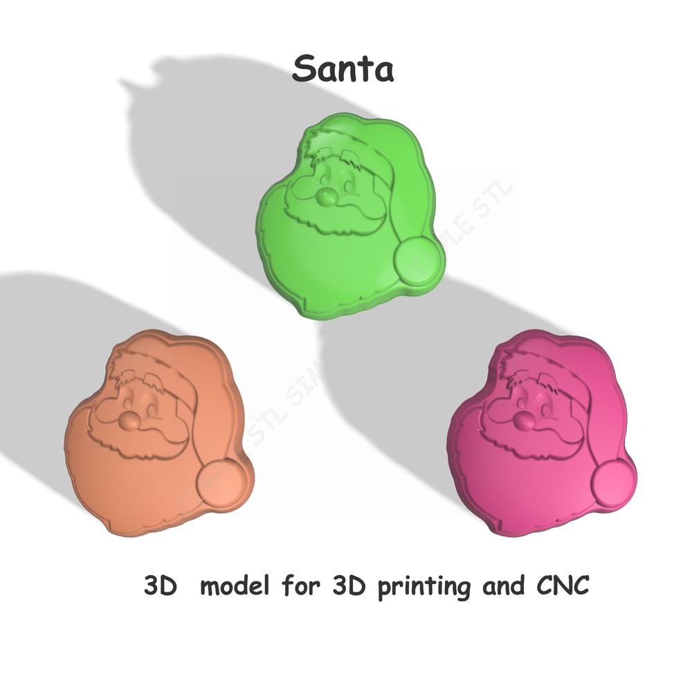 Santa Stl FILE For Vacuum Forming And 3D Printing 3 2