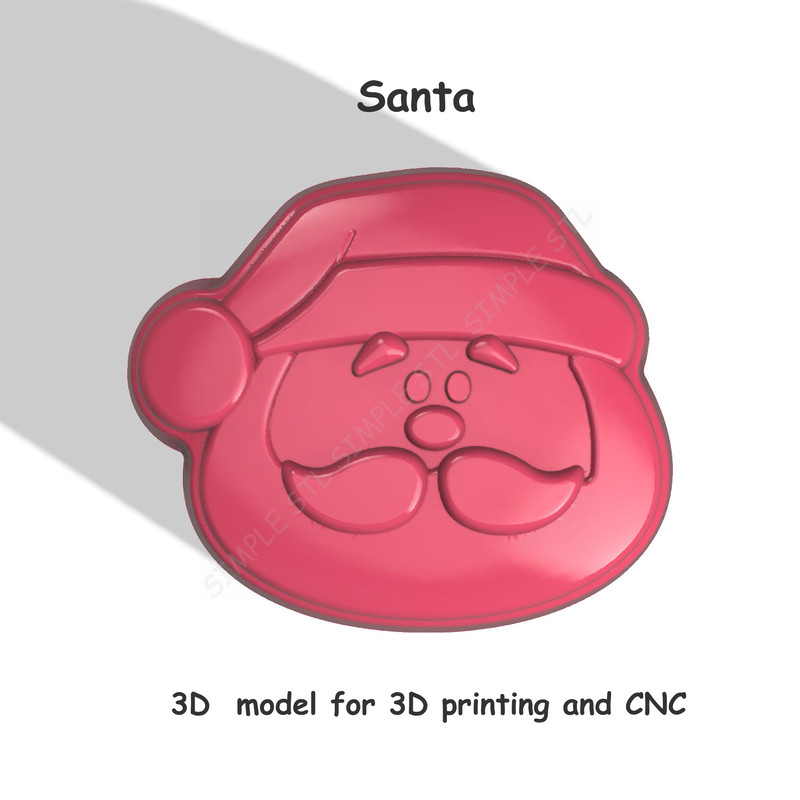 Santa Stl FILE For Vacuum Forming And 3D Printing 5 0