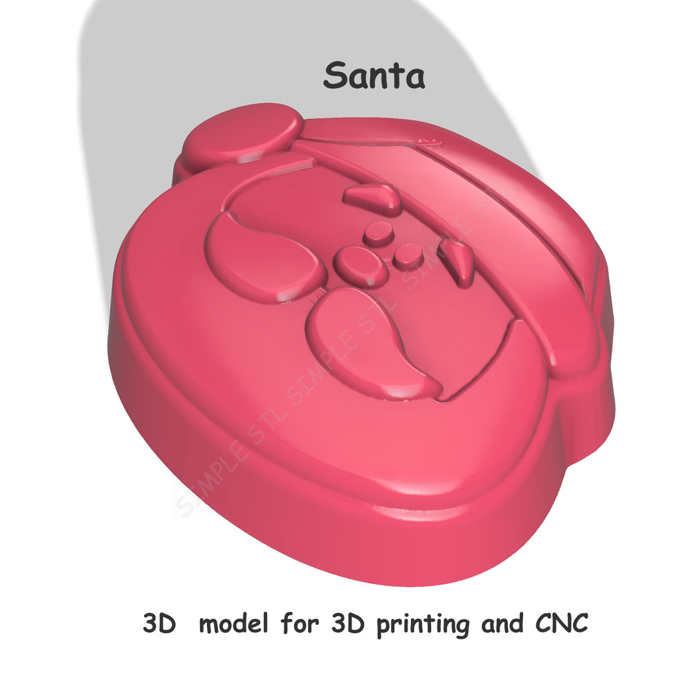 Santa Stl FILE For Vacuum Forming And 3D Printing 5 1