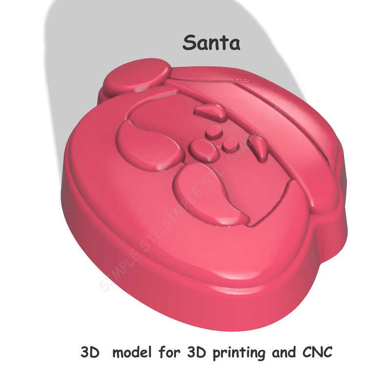 Santa Stl FILE For Vacuum Forming And 3D Printing 5 1