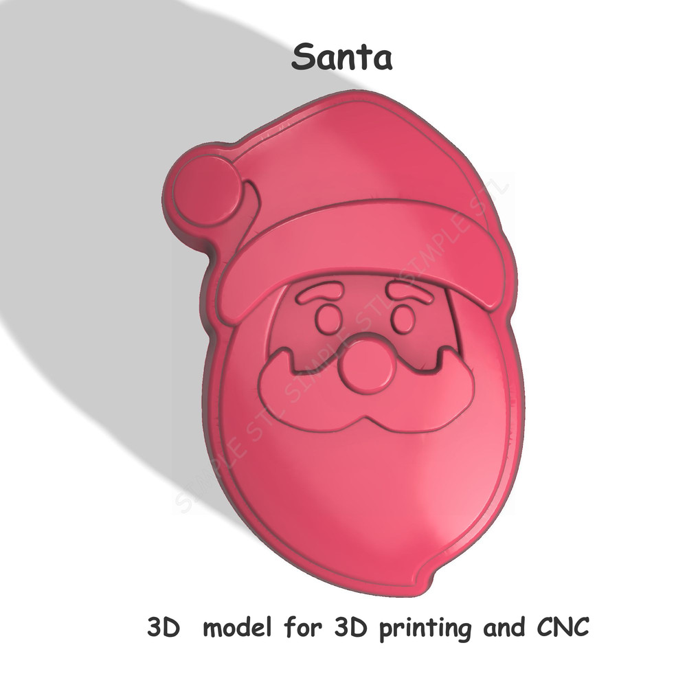 Santa Stl FILE For Vacuum Forming And 3D Printing 6 0