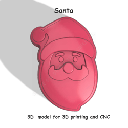 santa stl file for vacuum forming and 3d printing 6