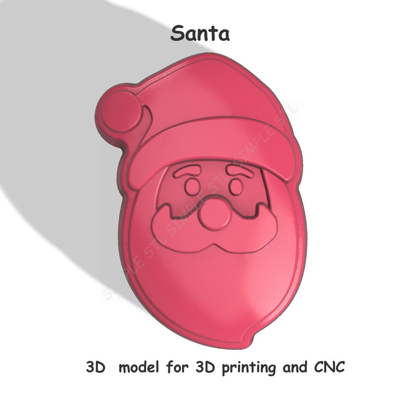 Santa Stl FILE For Vacuum Forming And 3D Printing 6 0