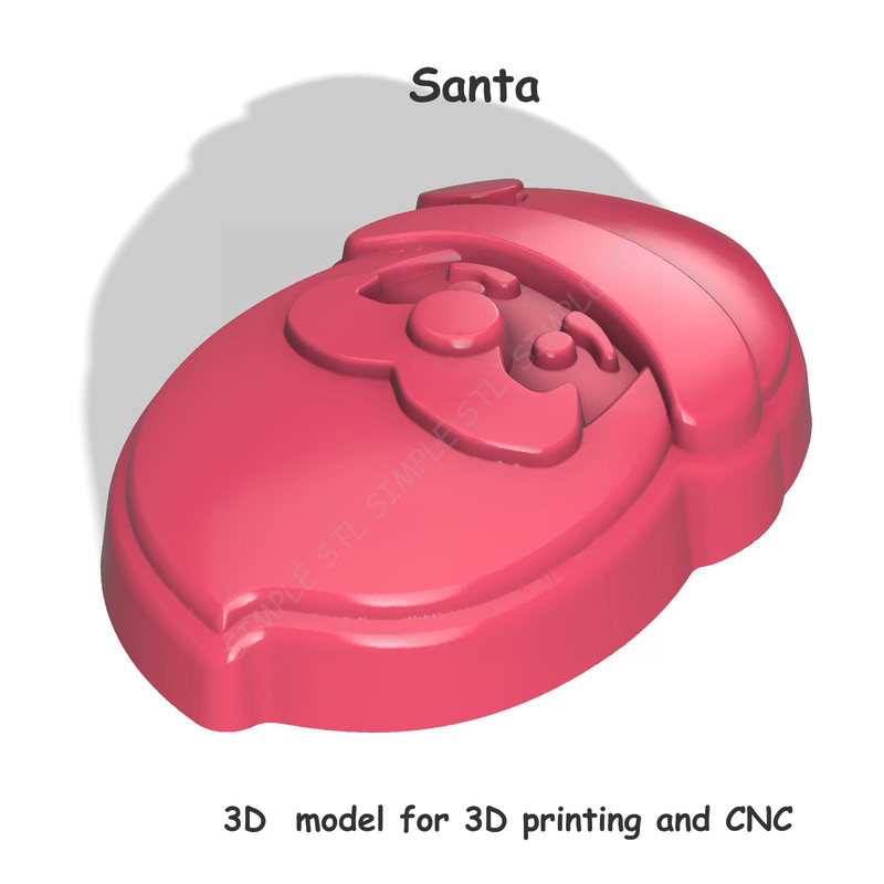 Santa Stl FILE For Vacuum Forming And 3D Printing 6 1