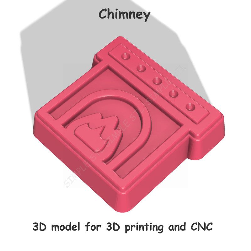 Chimney Stl FILE For Vacuum Forming And 3D Printing 1