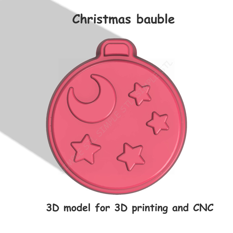 Christmas Bauble Stl FILE For Vacuum Forming And 3D Printing 0
