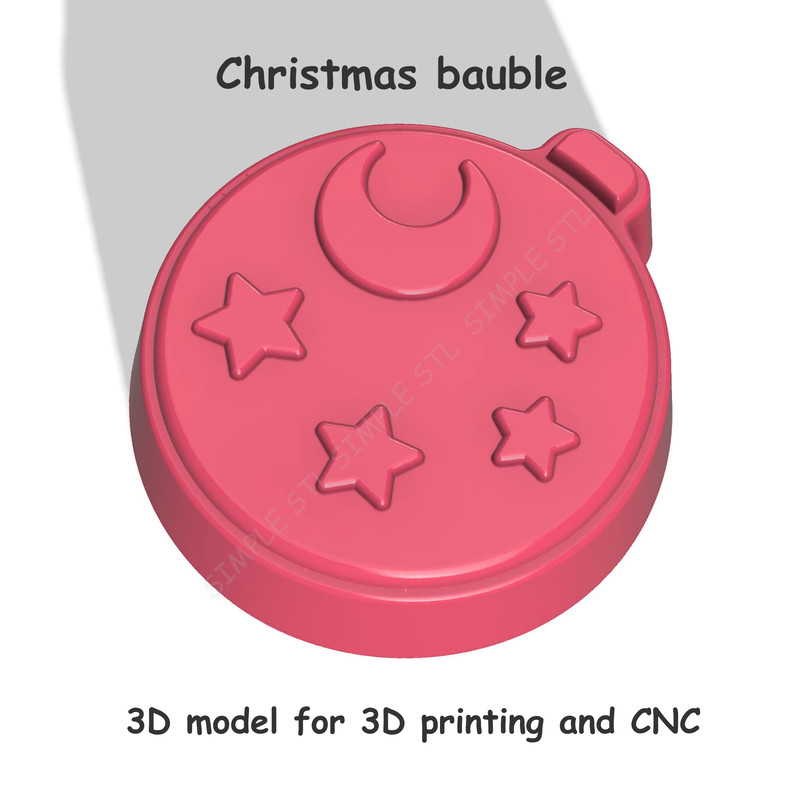 Christmas Bauble Stl FILE For Vacuum Forming And 3D Printing 1
