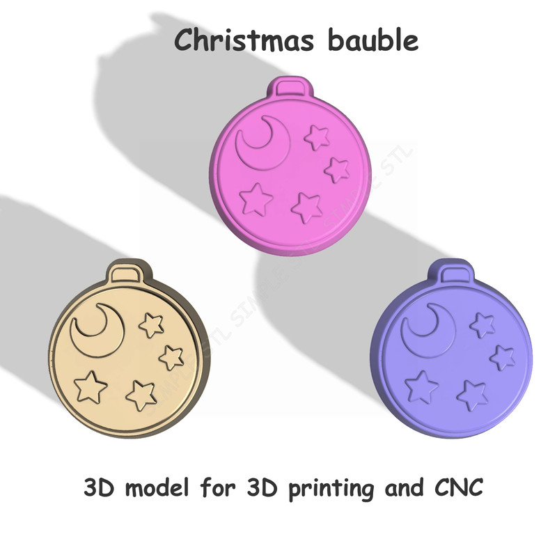 Christmas Bauble Stl FILE For Vacuum Forming And 3D Printing 2
