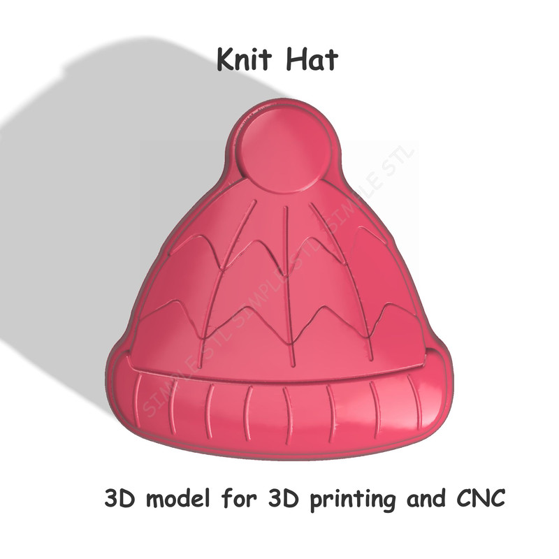 Knit Hat Stl FILE For Vacuum Forming And 3D Printing 0