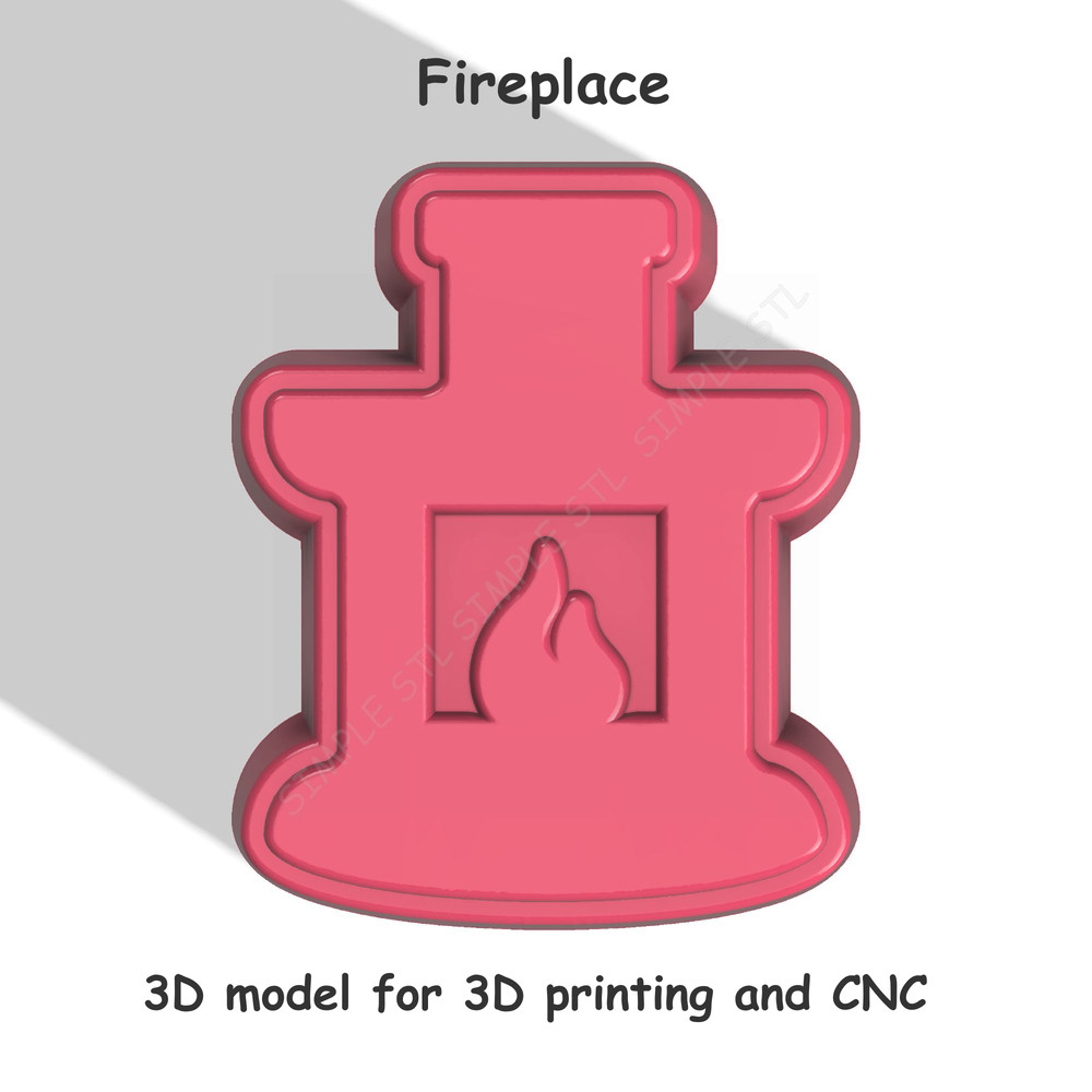 Fireplace Stl FILE For Vacuum Forming And 3D Printing 0