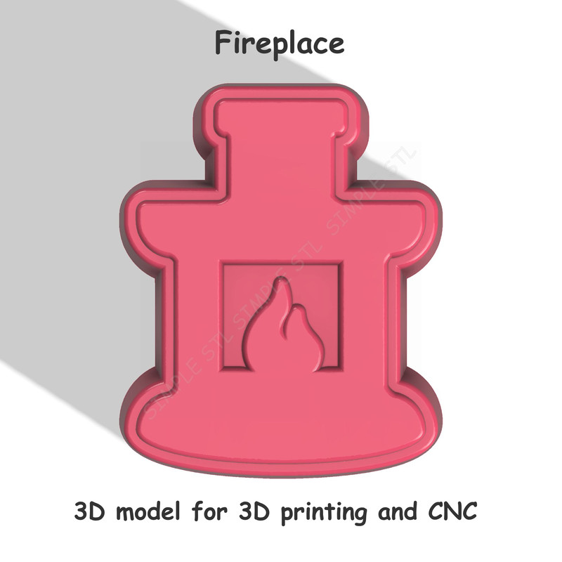Fireplace Stl FILE For Vacuum Forming And 3D Printing 0