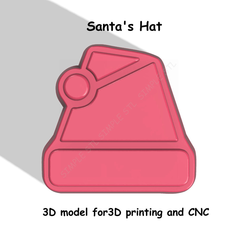 Santas Hat Stl FILE For Vacuum Forming And 3D Printing 0