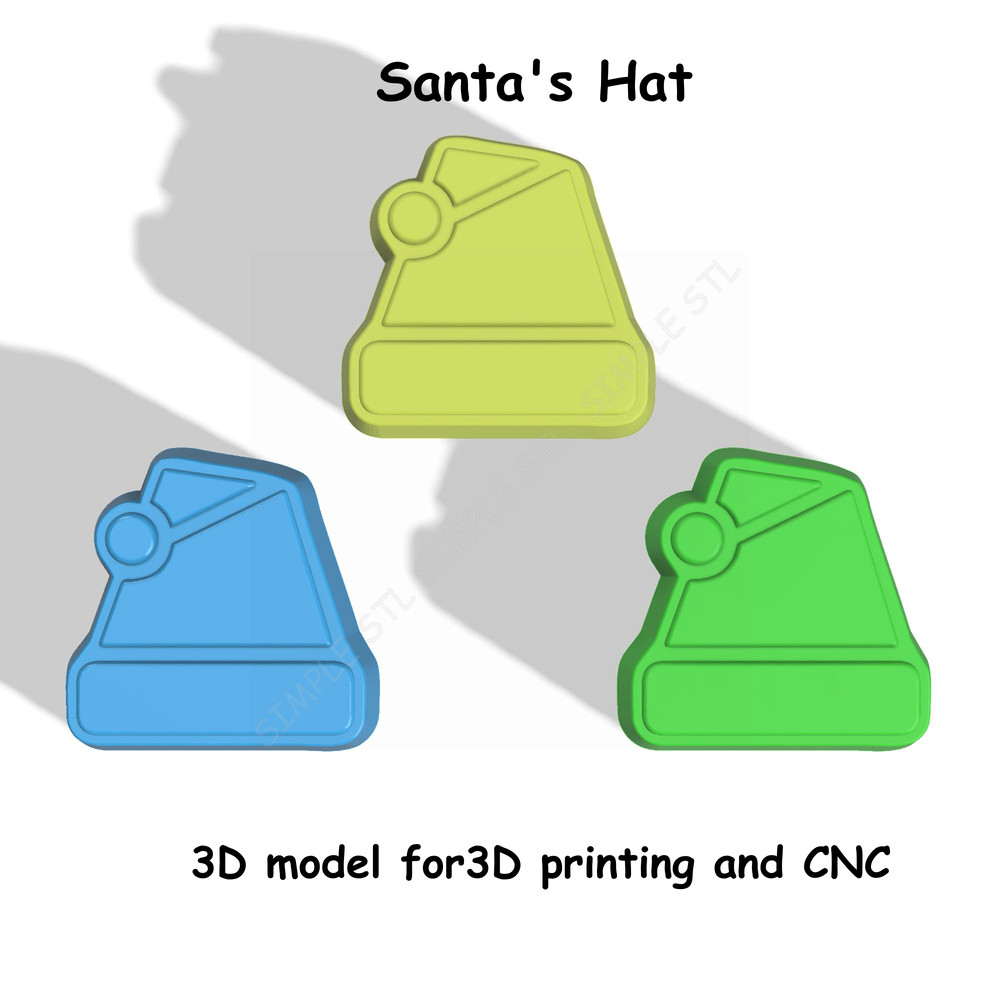 Santas Hat Stl FILE For Vacuum Forming And 3D Printing 2