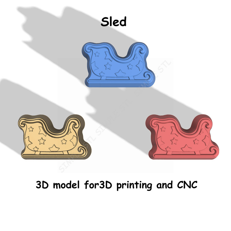 Sled Stl FILE For Vacuum Forming And 3D Printing 2