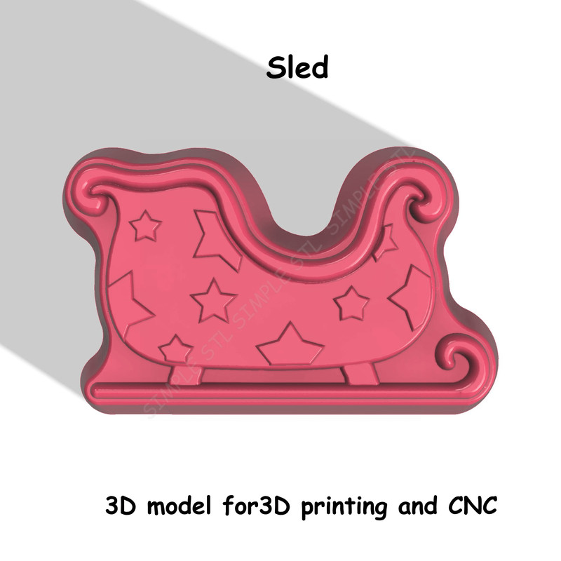 Sled Stl FILE For Vacuum Forming And 3D Printing 0
