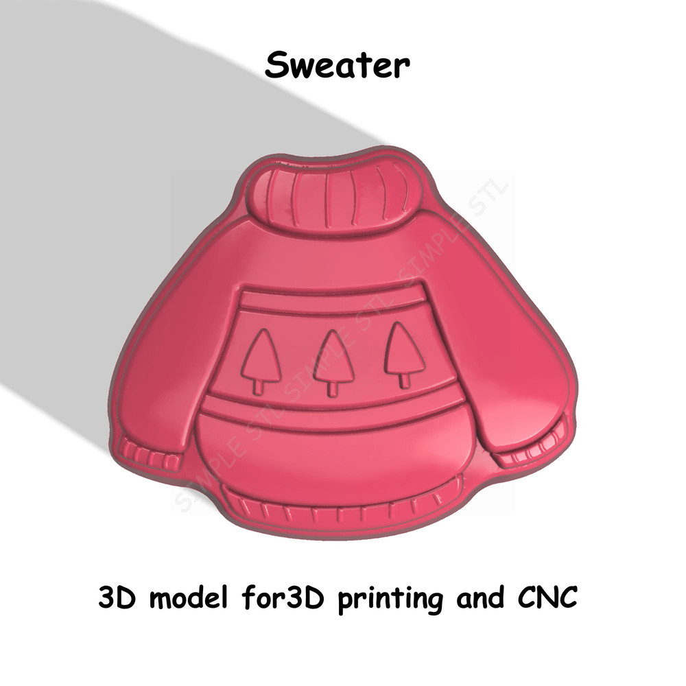Sweater Stl FILE For Vacuum Forming And 3D Printing 0