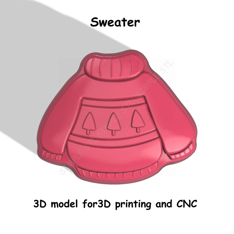 Sweater Stl FILE For Vacuum Forming And 3D Printing 0