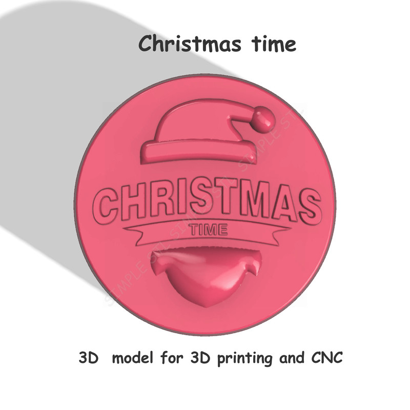 Christmas Time Stl FILE For Vacuum Forming And 3D Printing 0