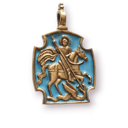 Saint George the Victorious copy of an ancient pendant