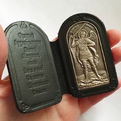 St Archangel Michael icon | leather icon | Orthodox shop