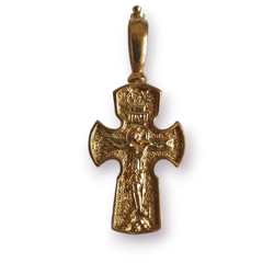 Orthodox brass cross copy of an ancient cross 19 c. made of brass free shipping