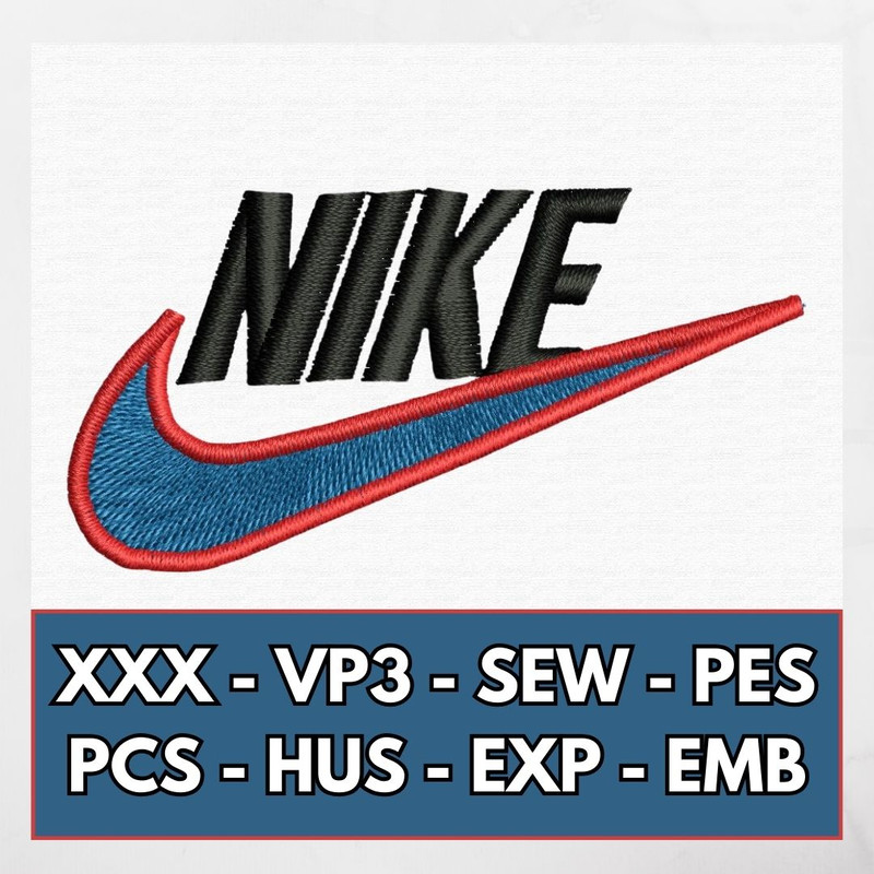 Nike Swoosh Embroidery Design Machine Embroidery Logo Design Nike Logo Embroidery Pattern 0