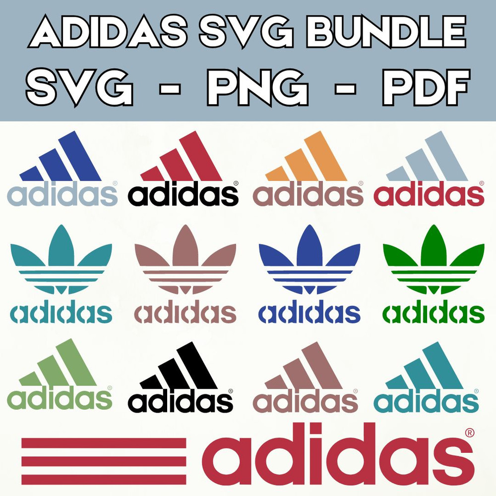 Adidas SVG Bundle Adidas Logo SVG Sportswear SVG Adidas Cut Files Adidas Vector Art Adidas Clipart Digital Downloa 0