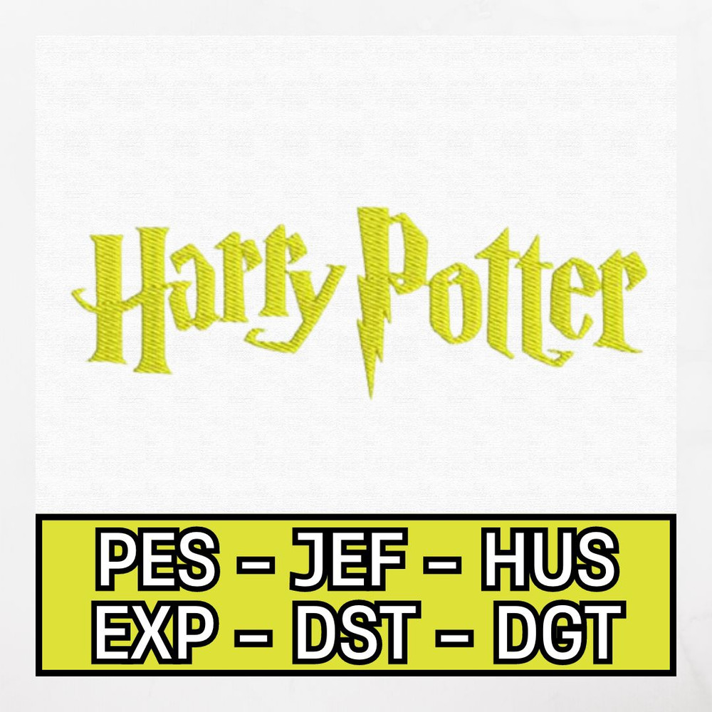 Harry Potter Embroidery Design  Embroidery Pattern  PES DST VP3 Format Design Harry Potter Embroided