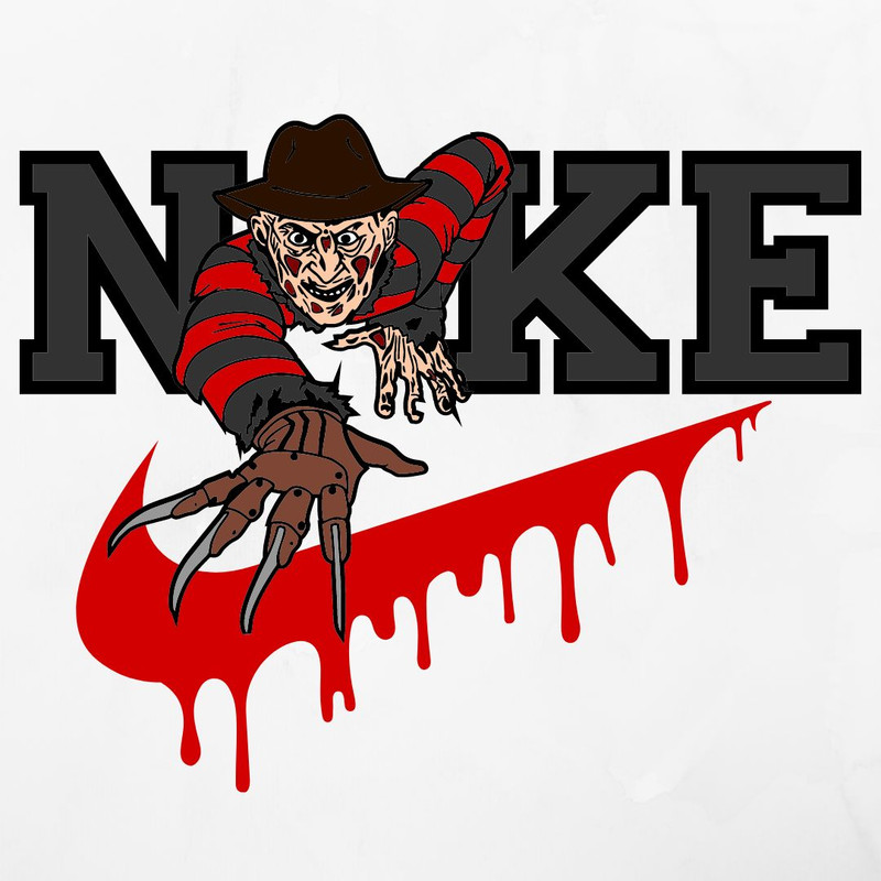 Halloween Nike SVG Spooky Nike Logo Nike Halloween Sports Logo SVG Nike Halloween Cut File SVG PNG PDF 1