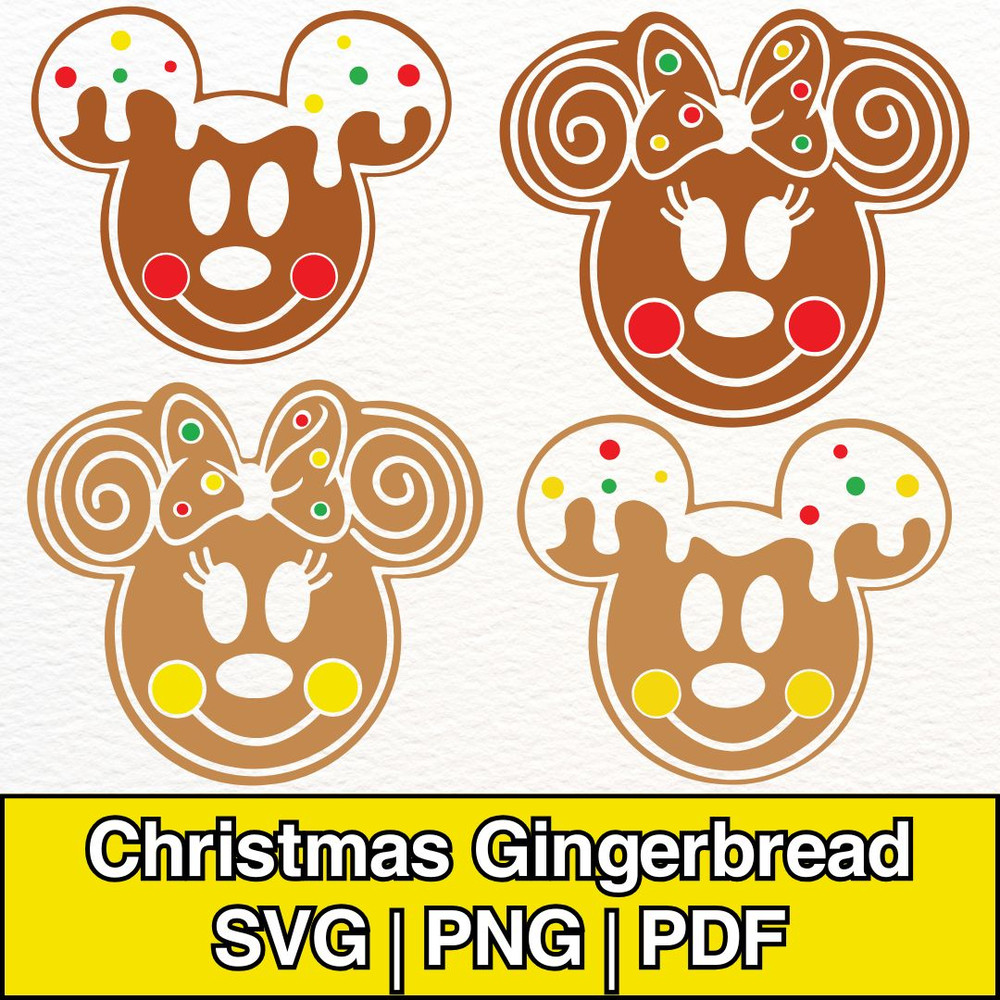 Christmas Gingerbread Svg Christmas Svg Disney Svg Instant Download Cut File Design Shirt Design Di 0