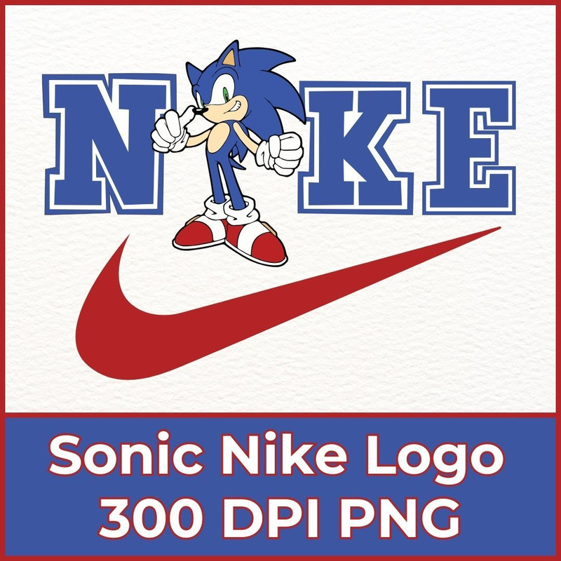 Sonic Nike PNG Logo Sonic Logo Design Nike PNG Clipart Sonic Graphic Sports Logo PNG Nike Icon Clip 0