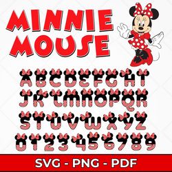 minnie mouse font svg bundle, disney minnie font designs, minnie mouse alphabet svg, customizable svg fonts