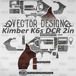 VECTOR DESIGN Kimber K6s DCR 2in "Scrolls and snake scales"