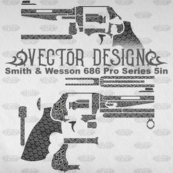 VECTOR DESIGN Smith & Wesson 686 Pro Series 5in Scrollwork