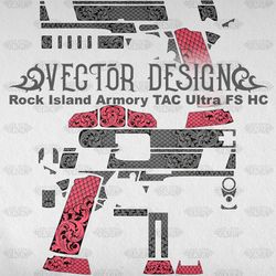 VECTOR DESIGN Rock Island Armory TAC Ultra FS HC "Scrollwork and snake scales"