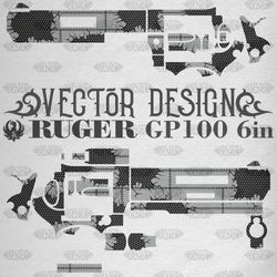 VECTOR DESIGN Ruger gp100 6in "Metal tearing"
