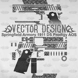 VECTOR DESIGN Springfield Armory 1911 DS Prodigy AOS Scrollwork