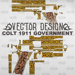 VECTOR DESIGN Colt 1911 government Scrollwork