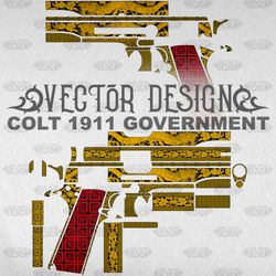 VECTOR DESIGN Colt 1911 government "Dragon"